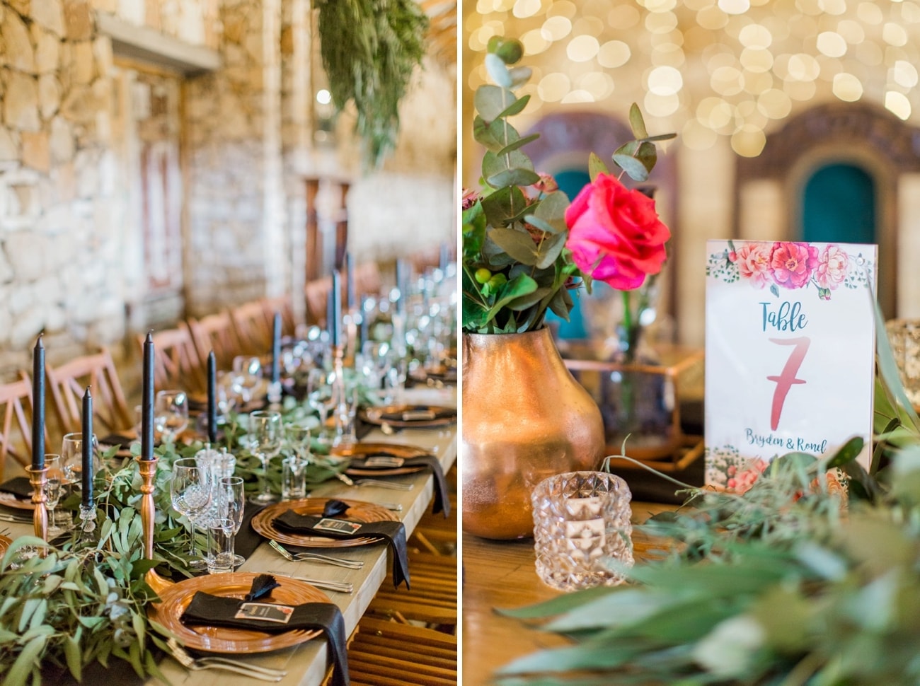 Copper Wedding Decor | Image: Grace Studios