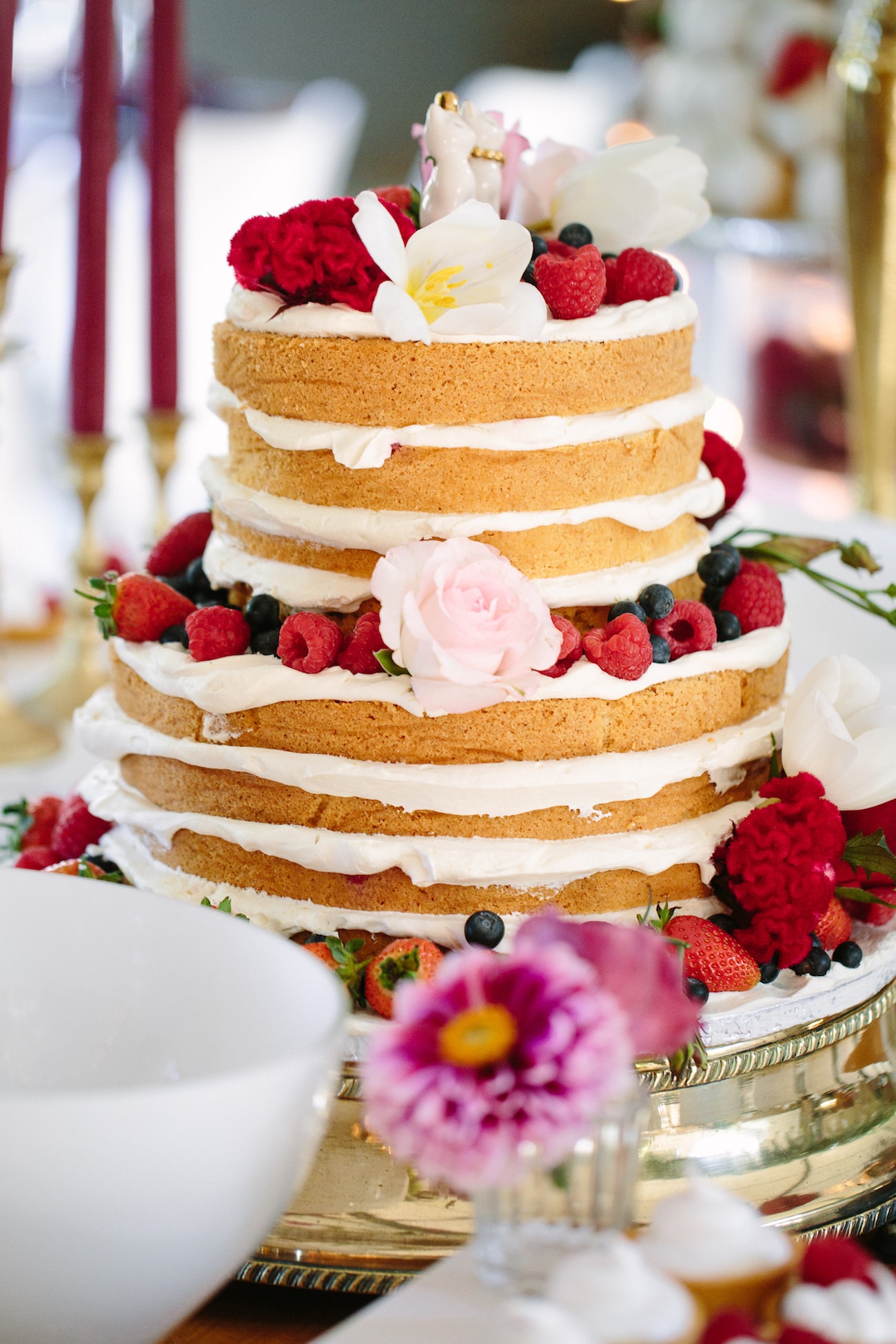 Naked Cake with Fruit Decoration | Image: Tasha Seccombe