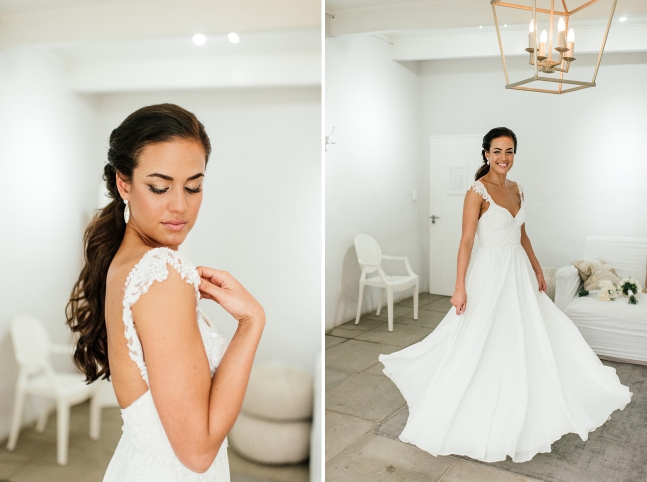 Simple Lace Wedding Dress | Image: Carla Adel