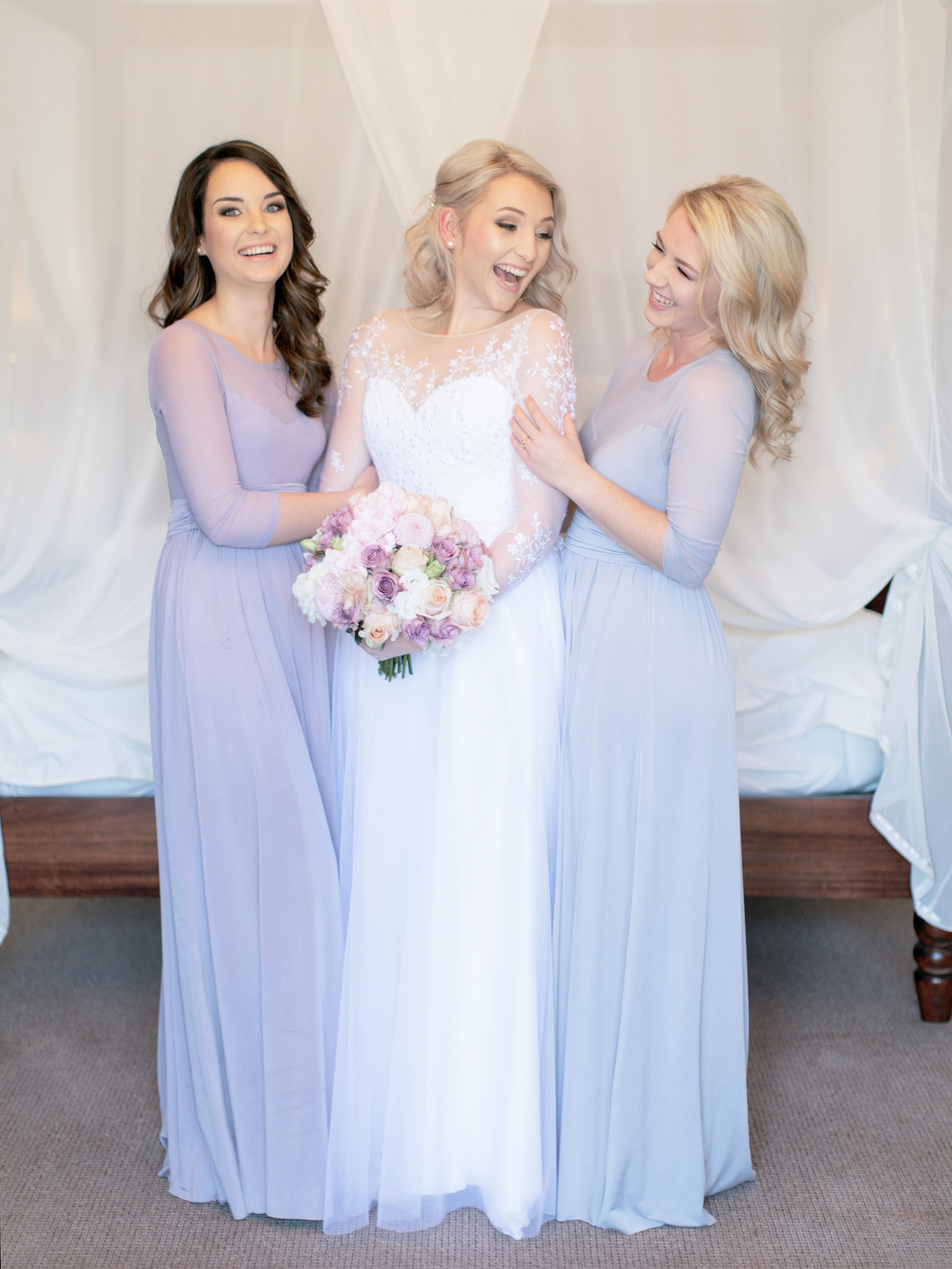 Pastel Purple Bridesmaid Dresses | Image: Rensche Mari