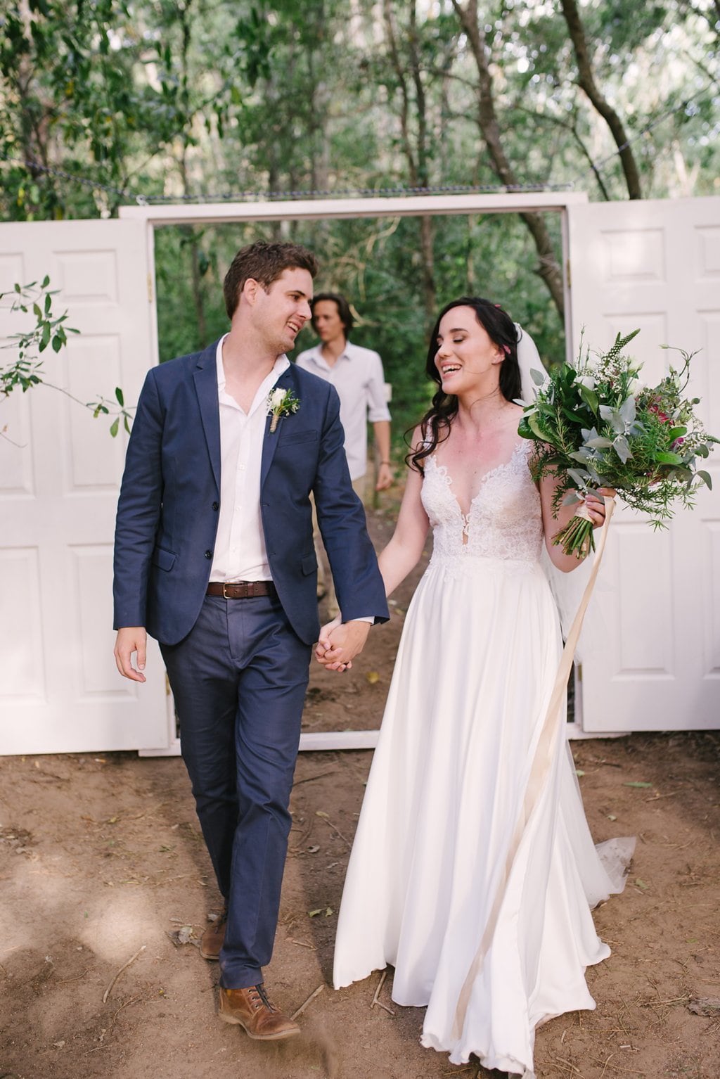 Forest Wedding Door Decor | Image: Cheryl McEwan