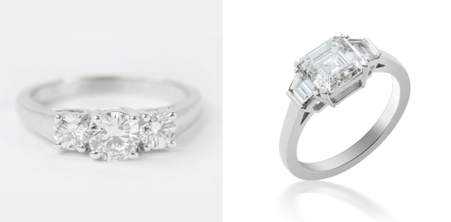 15 Meghan Markle Style Trinity Engagement Rings | SouthBound Bride