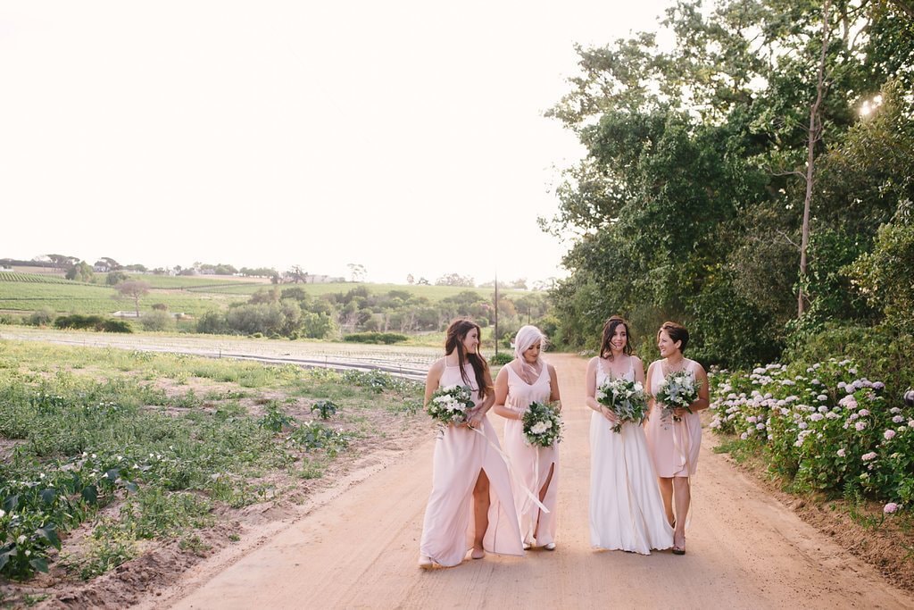 Blush Bridesmaids | Image: Cheryl McEwan