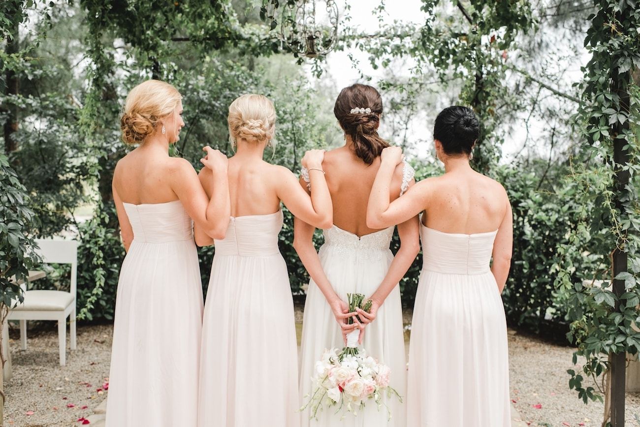 Blush Bridesmaid Dresses | Image: Carla Adel