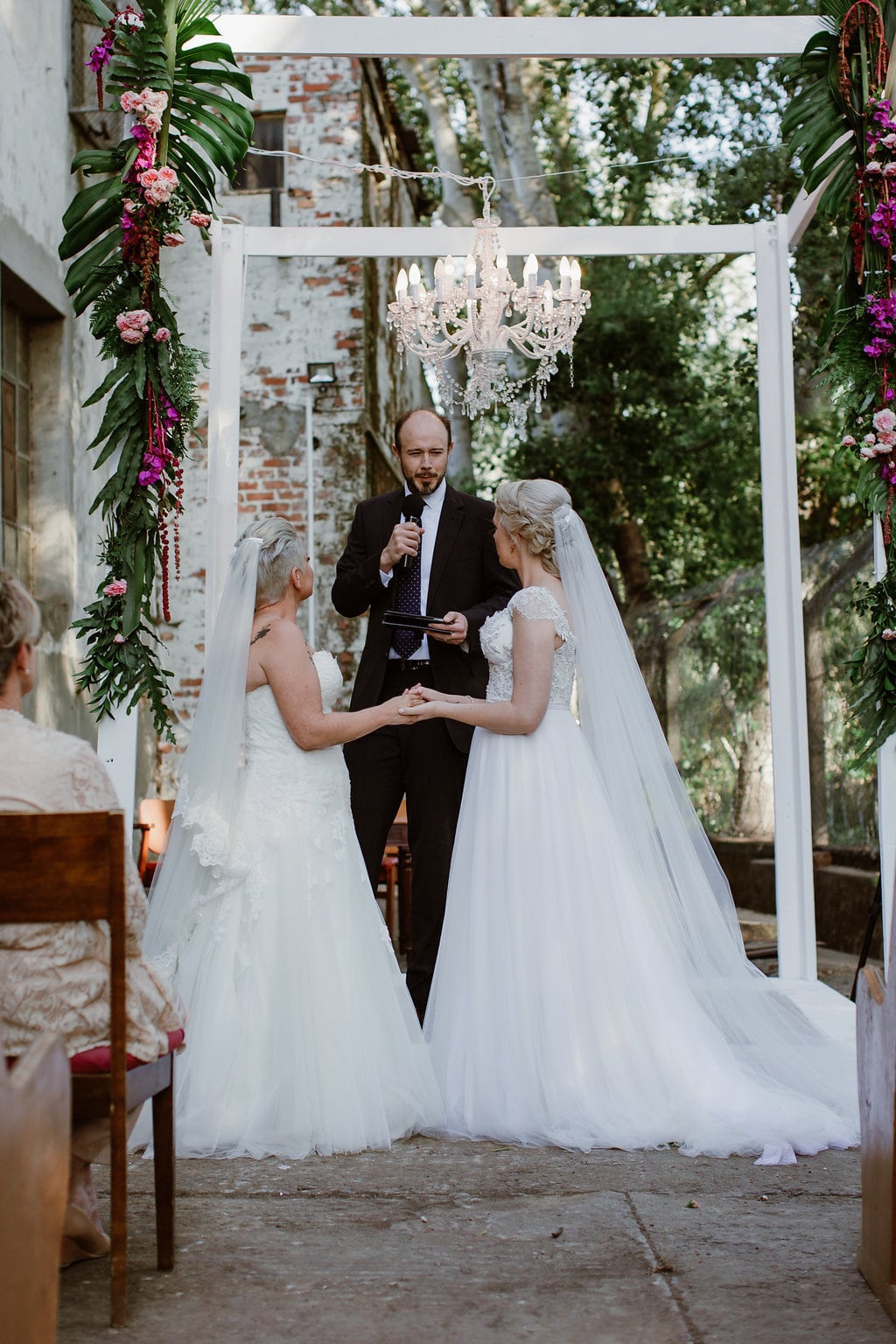 Two Brides at Wedding Ceremony | Image: Jenni Elizabeth