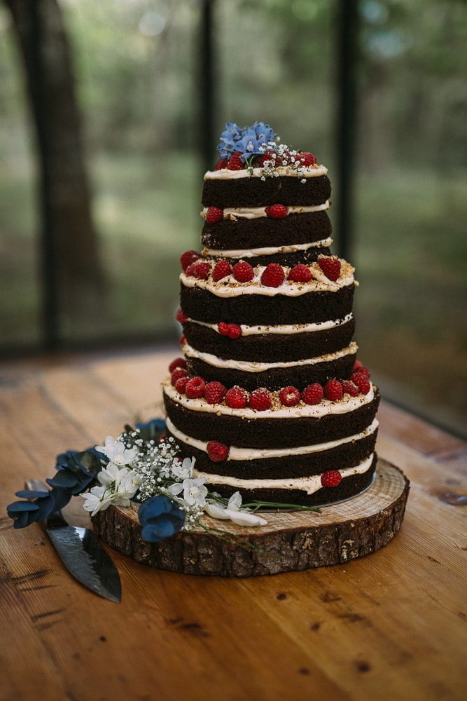 Homemade Naked Wedding Cake | Image: Hayley Takes Photos