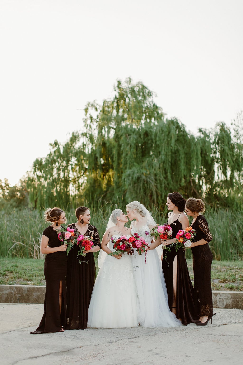 Brides with Bridesmaids | Image: Jenni Elizabeth