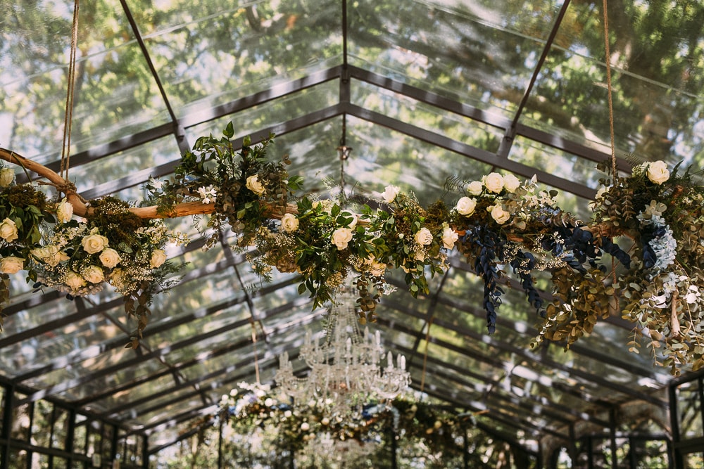 Hanging Branch with Flowers Decoration | Image: Hayley Takes Photos