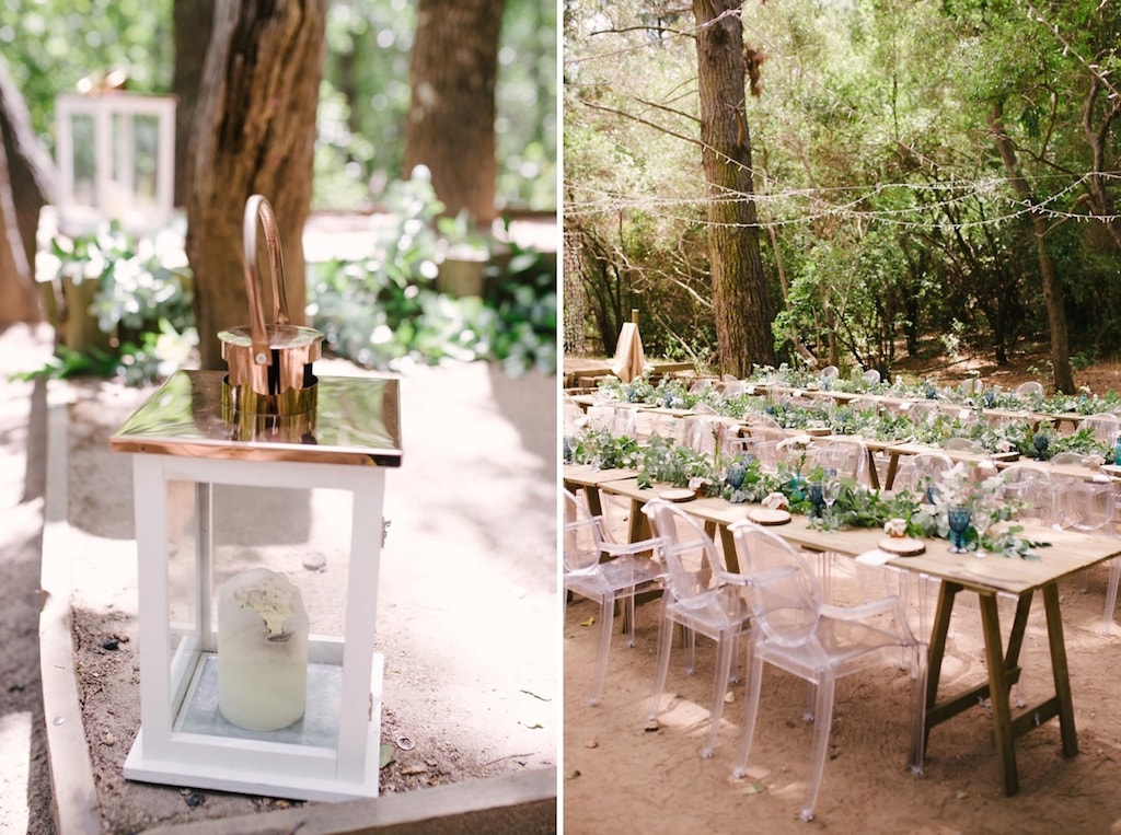 Open Air Forest Wedding Reception | Image: Cheryl McEwan