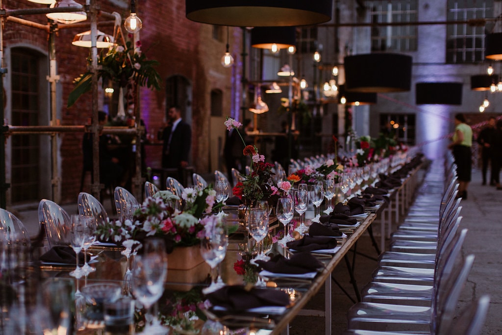 Modern Industrial Wedding Decor | Image: Jenni Elizabeth