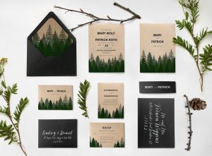 Printable Forest Wedding Invitations