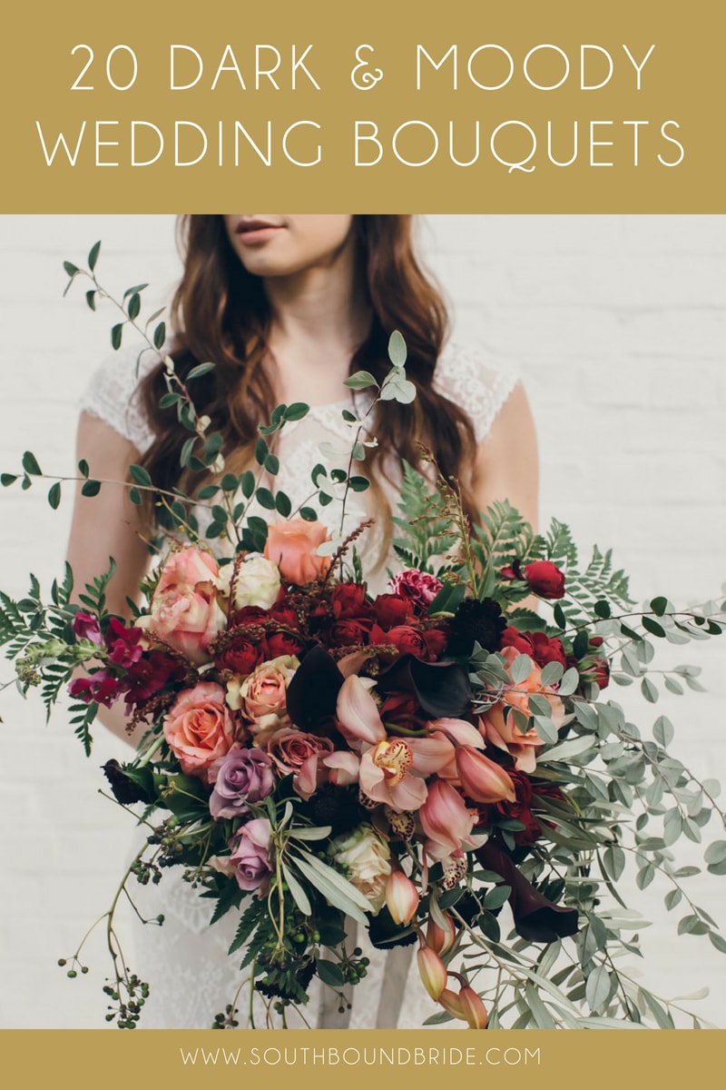 20 Dark & Moody Jewel Tone Bouquets | SouthBound Bride