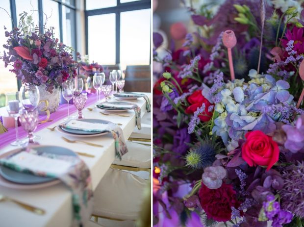 Pink Sunset & Ultra Violet Wedding Inspiration by A Dream Come True ...